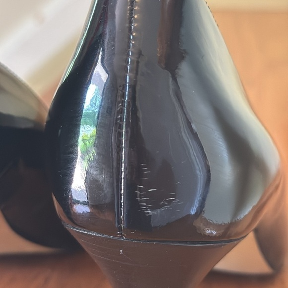 COLE HAAN Nike Air Lainey Patent Leather Peep Toe 10B 10 - Picture 6 of 11